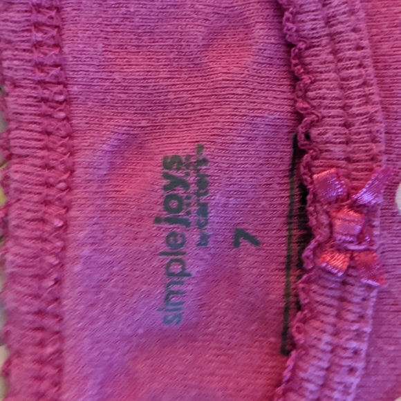 💖 7, simple Love by Carter's 100% cotton t-shirt PJs all day so cute! - Picture 3 of 6